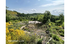 GrubenKunstWeg - Blick auf Rastplatz