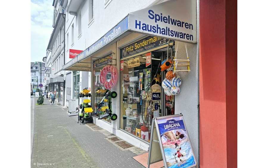 Spielwaren Fritz Sondermann Olpe - Außenansicht