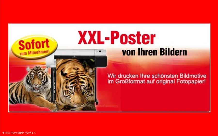 Foto Wurm Olpe - Werbung XXL-Poster